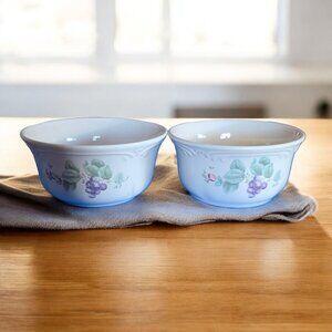 VINTAGE PFALTGRAFF (2) Cereal/Soup Bowls Grapevine Design